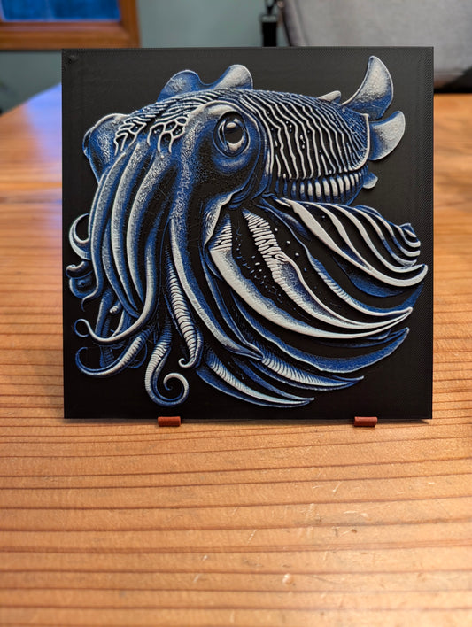 Cuttlefish Hueforge - blue