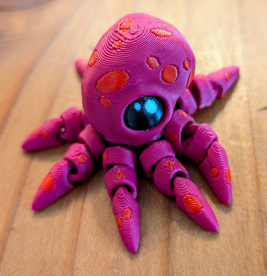 Mini multi colored octopus